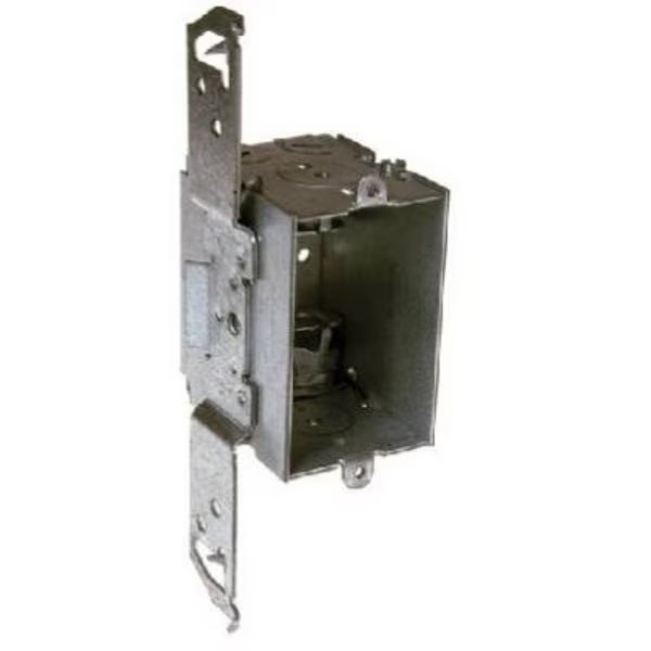 Electrical Box, 12.5 cu in, Gang Box Type, 1 Gang(s), Steel, Rectangular Shape, Racoorporated, Mfr#: 8524